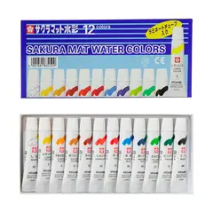 SAKURA - Acuarelas Semi-transparentes En Set 12 Colores 5ml