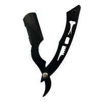 Navajin Negro Razors Inoxidable Para Barbero Peluqueria