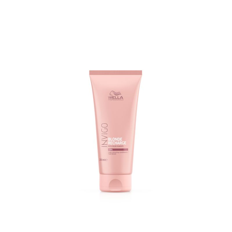 WELLA - Acondicionador Cabello Rubio Blonde Recharge 200 ML Wella.-