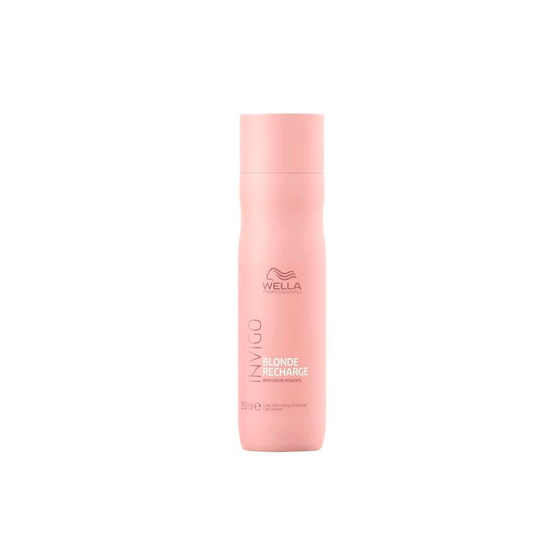WELLA - Shampoo Para Cabello Rubio Blonde Recharge 250 ML Wella