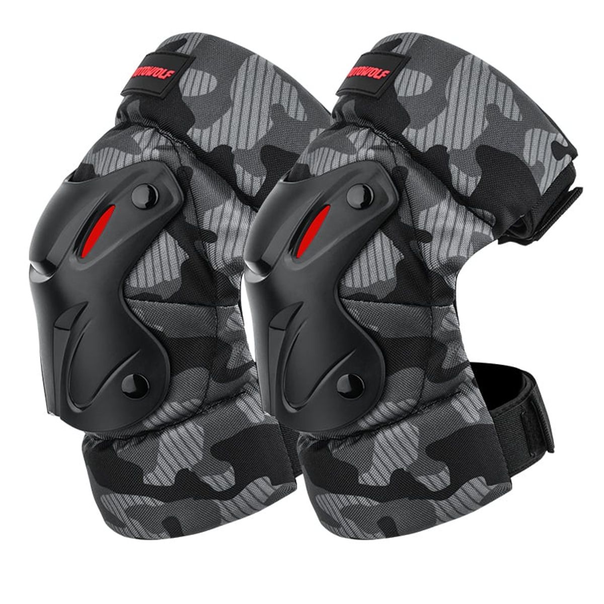 MOTOWOLF - Rodilleras para motociclismo y deportes Motowolf 1010 Camuflaje