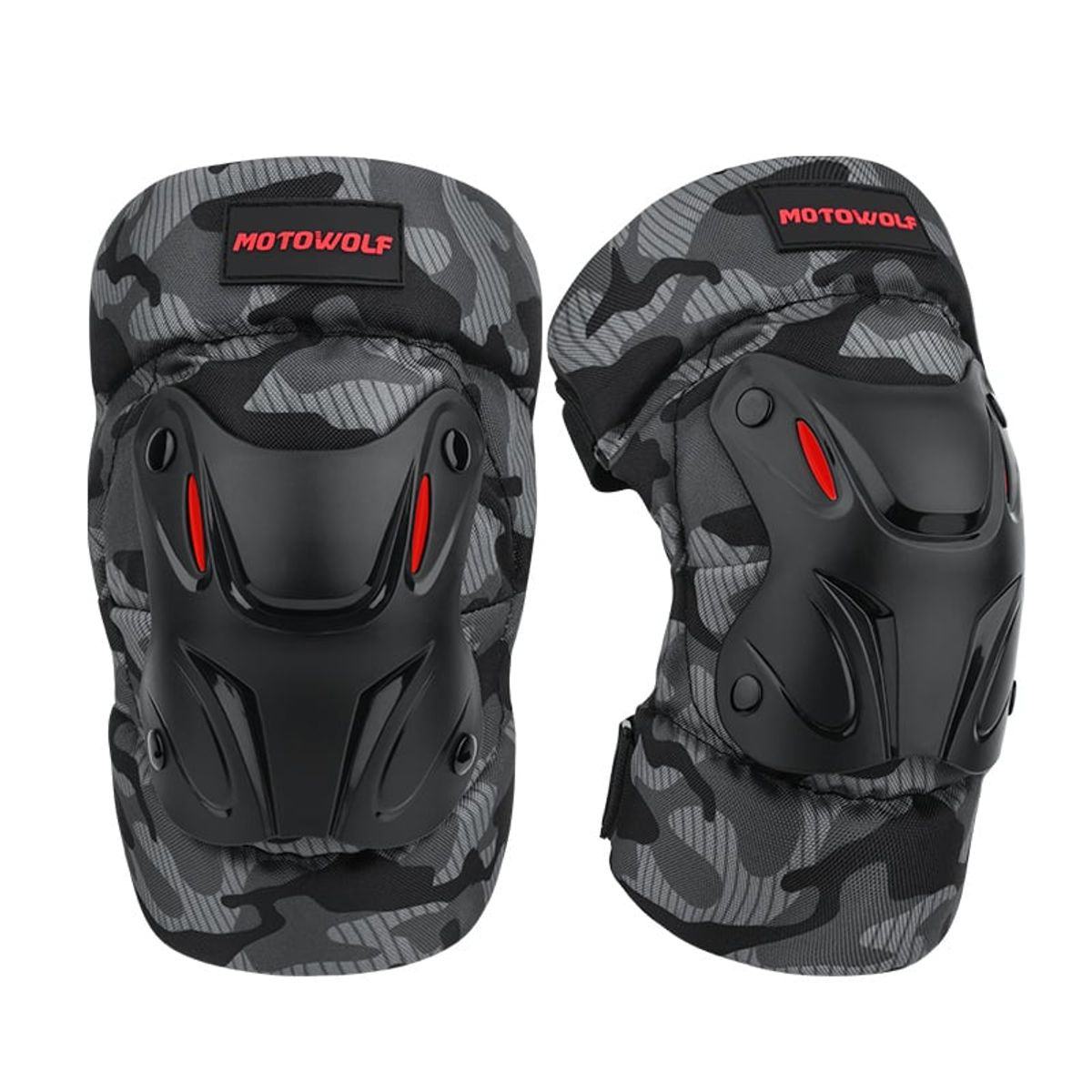 MOTOWOLF - Rodilleras para motociclismo y deportes Motowolf 1010 Camuflaje
