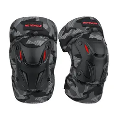 MOTOWOLF - Rodilleras para motociclismo y deportes 1010 Camuflaje