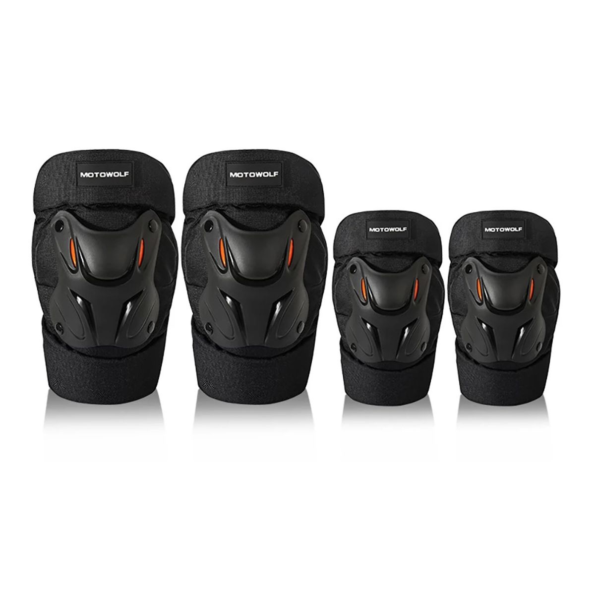 MOTOWOLF - Pack Rodilleras y Coderas para moto Motowolf 1010