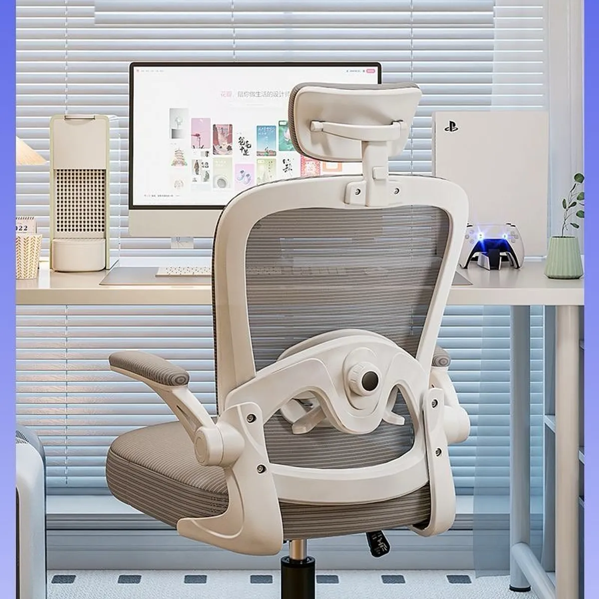 LUBABYCAS - Silla de Escritorio Con Apoya Cabeza Negra By LuBabycas