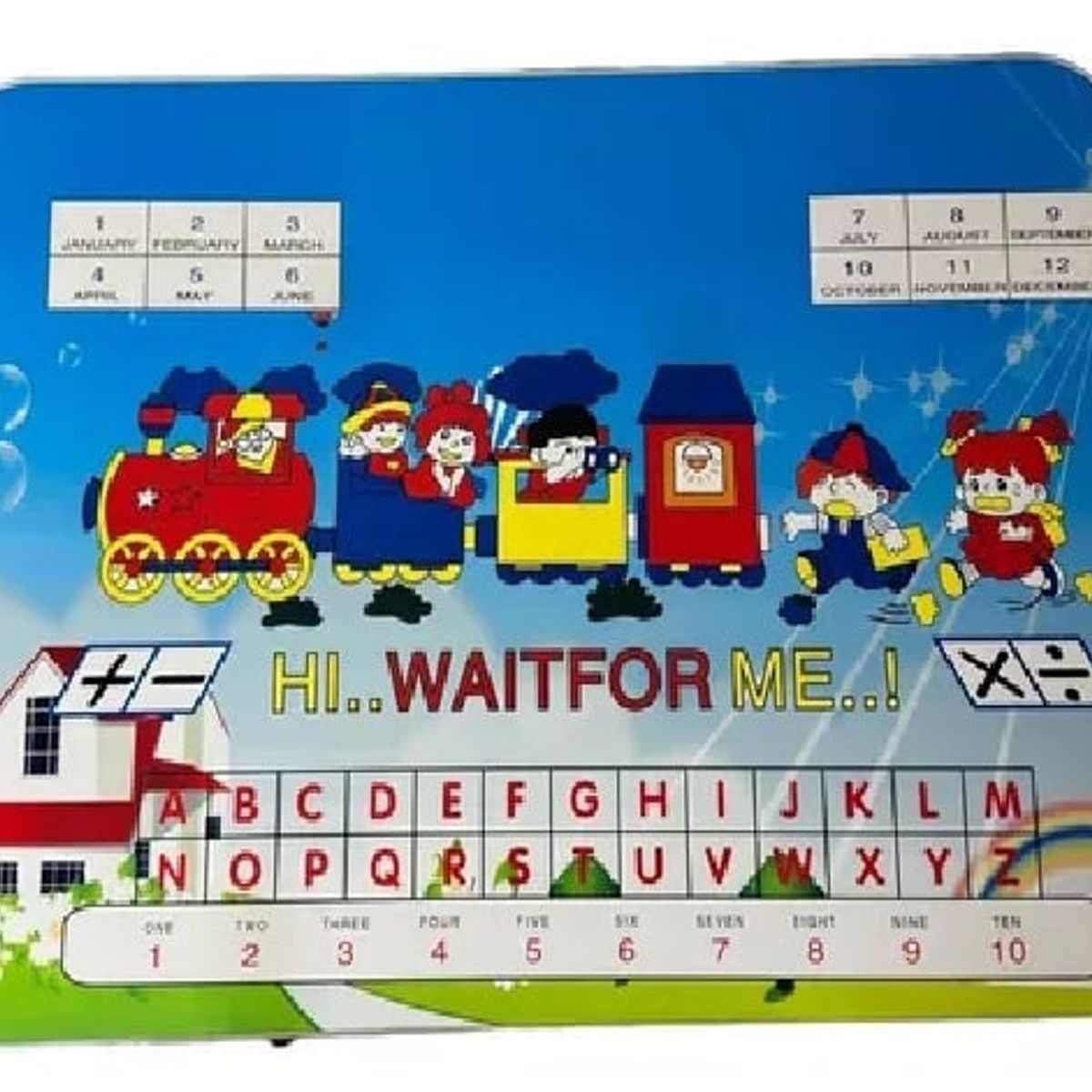 ANGELES DEL HOGAR - Set Mesa Escritorio + Silla Plegable Infantil Niña-Niño Abecedario