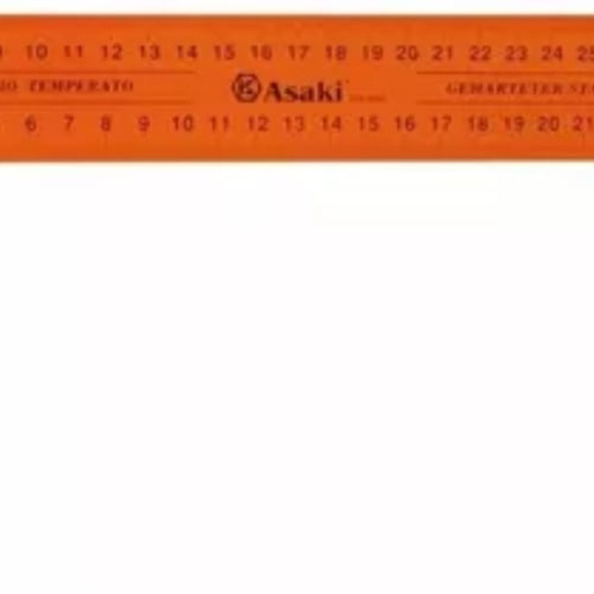 GENERICO - Escuadra Pintado Naranja 12 Pulgadas 30 cm