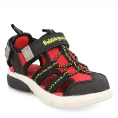 BUBBLE GUMMERS - Sandalia Niño Bubblegummers Domenico Negro-Rojo