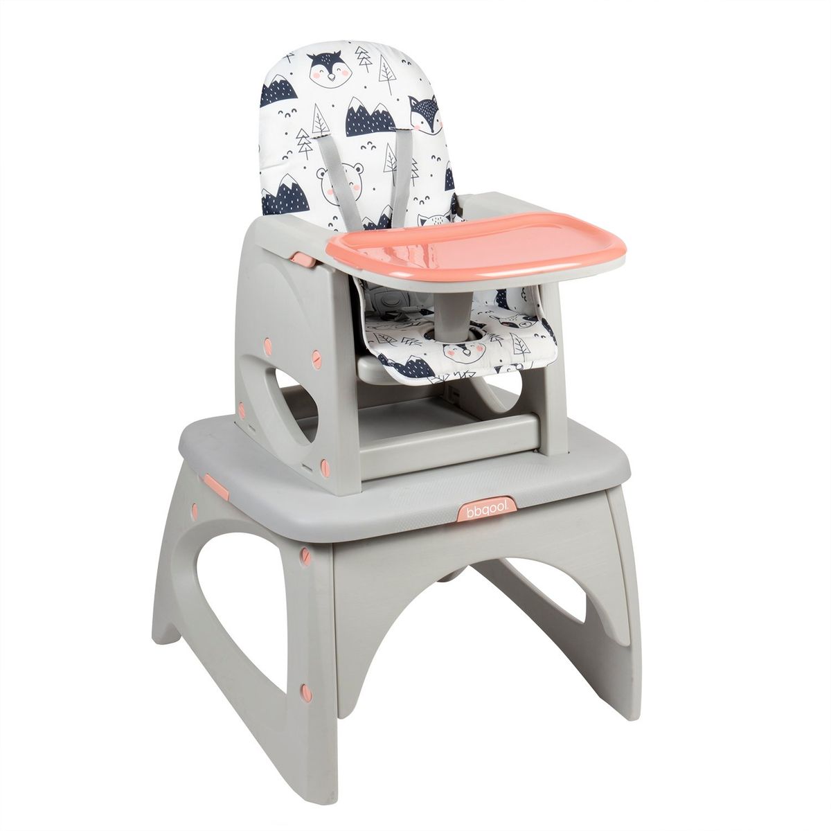 BBQOOL - Silla de Comer Escritorio Foodzy 4-in-1 Pink