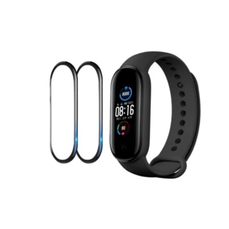 GENERICO - Pack2 Lámina Mica Vidrio Templado Compatible Xiaomi Band 5-6