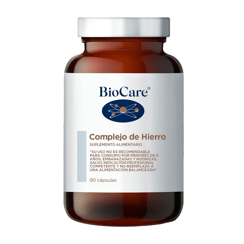 BIOCARE - COMPLEJO DE HIERRO 90CAP, BIOCARE