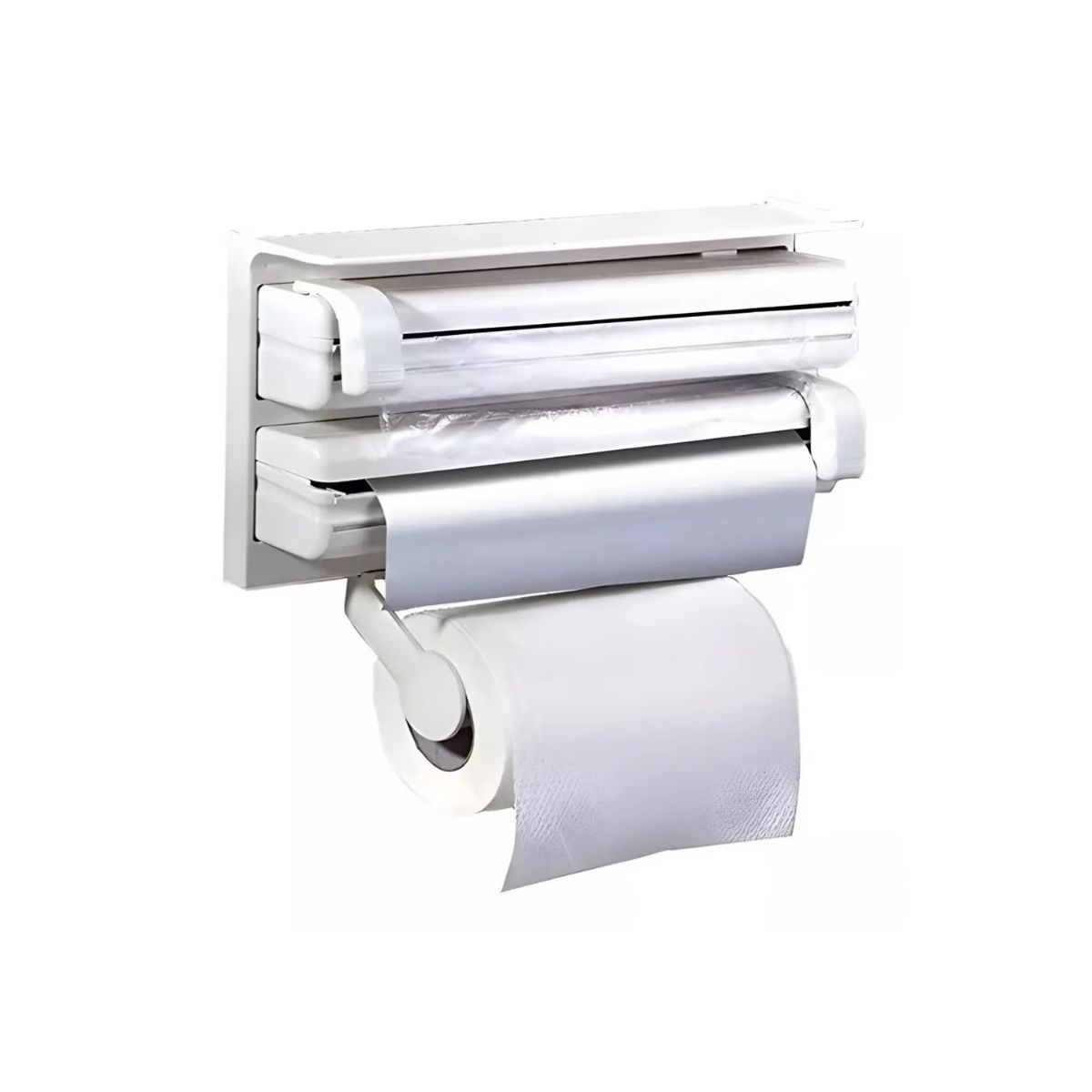 GENERICO - Dispensador Film Triple Para Cocina Porta Nova Porta Papel Aluminio
