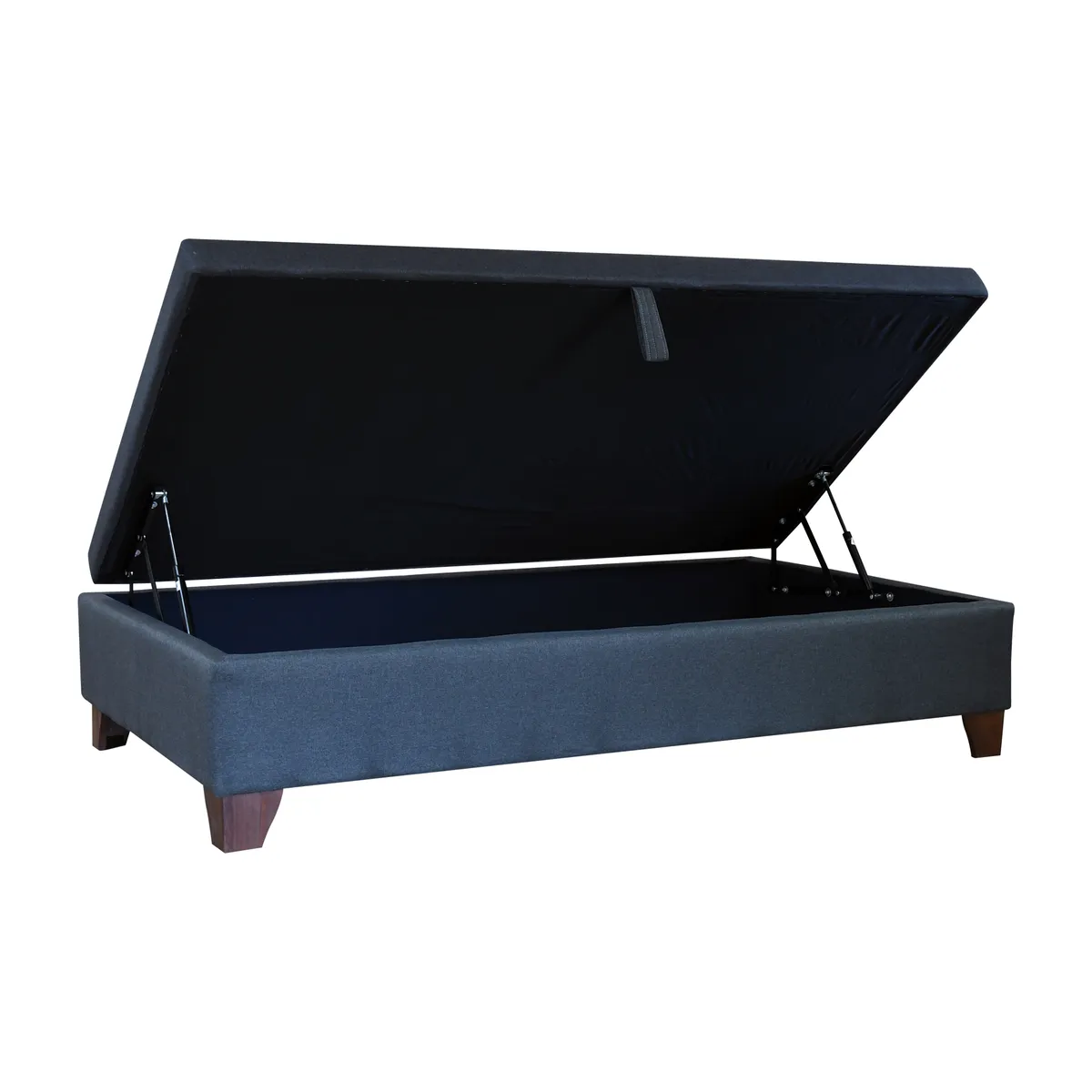 BLOCCARE - Base Cama Baul 1.5 Plaza L 190cm. Patas 11cm para colchon V.elastico