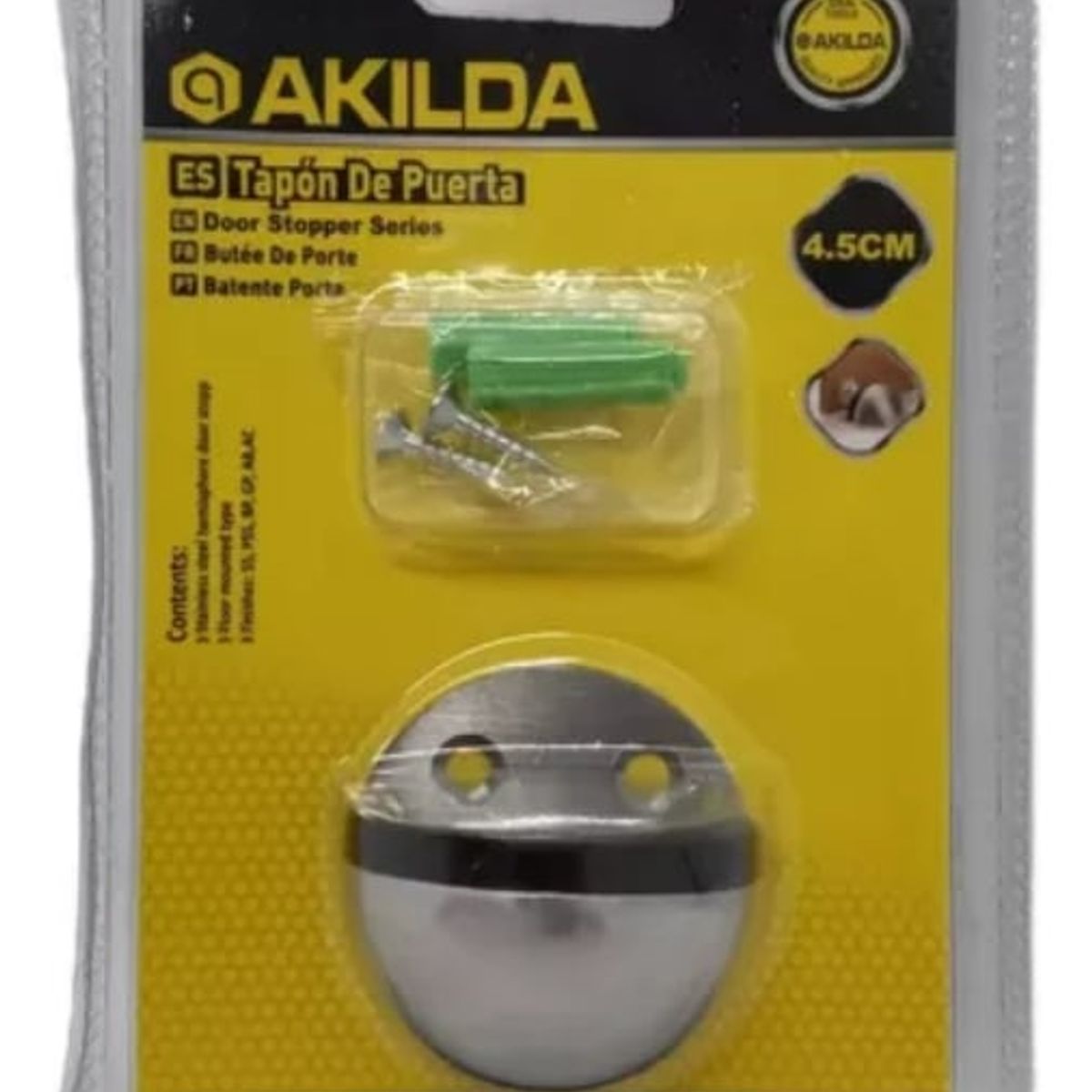 GENERICO - Tope De Puerta Tipo Media Luna 4.5 cm