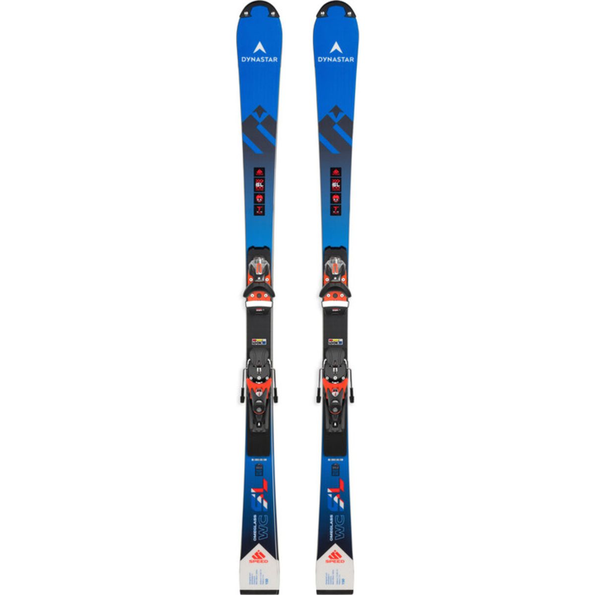 DYNASTAR - Dynastar Skis SPEED OMEGLASS WC SL 150 R22 y Fijaciones Look SPX 12 ROCKERACE GW HOT RED DYNASTAR