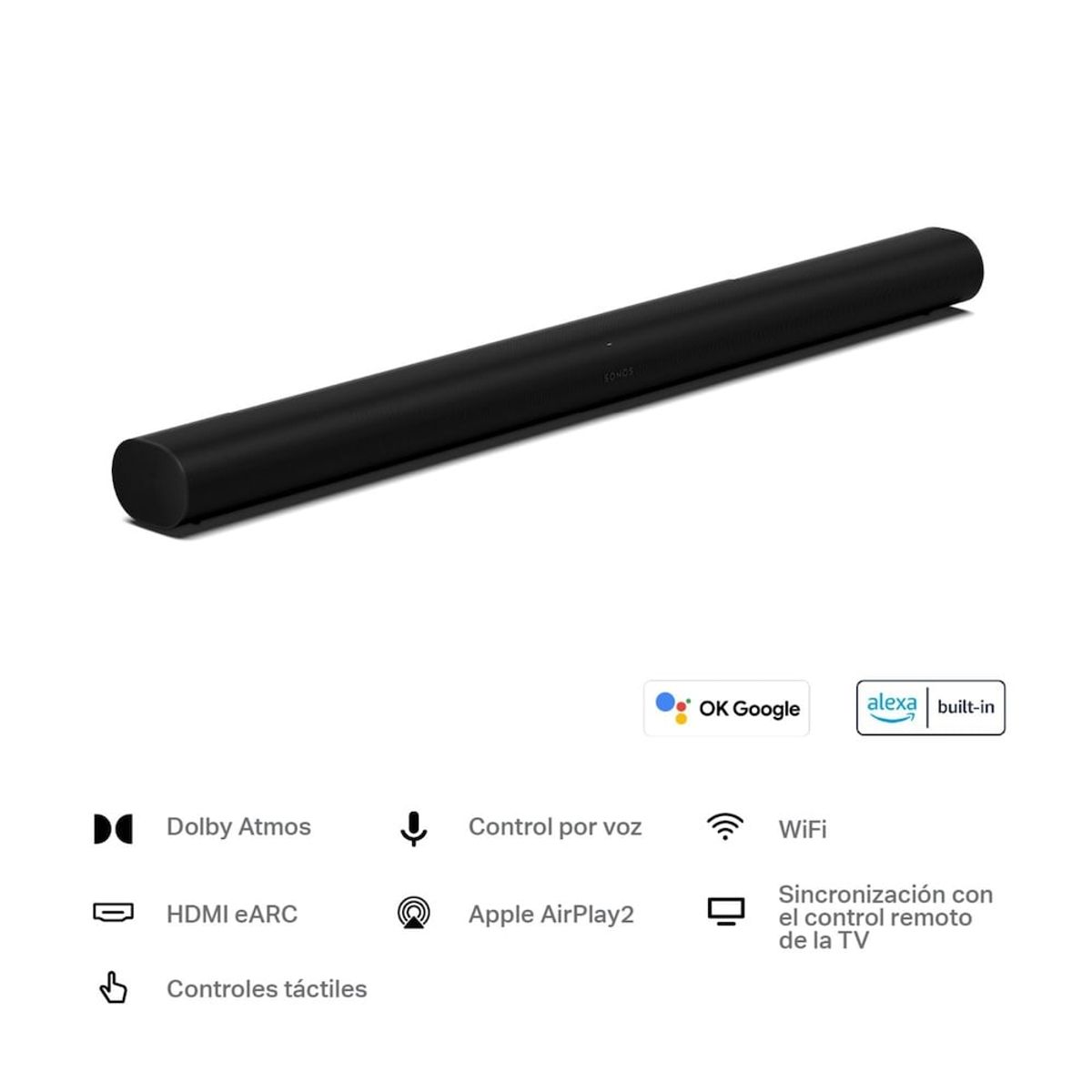 SONOS - Soundbar Sonos Arc TV Wi-Fi Wireless Speaker Negro