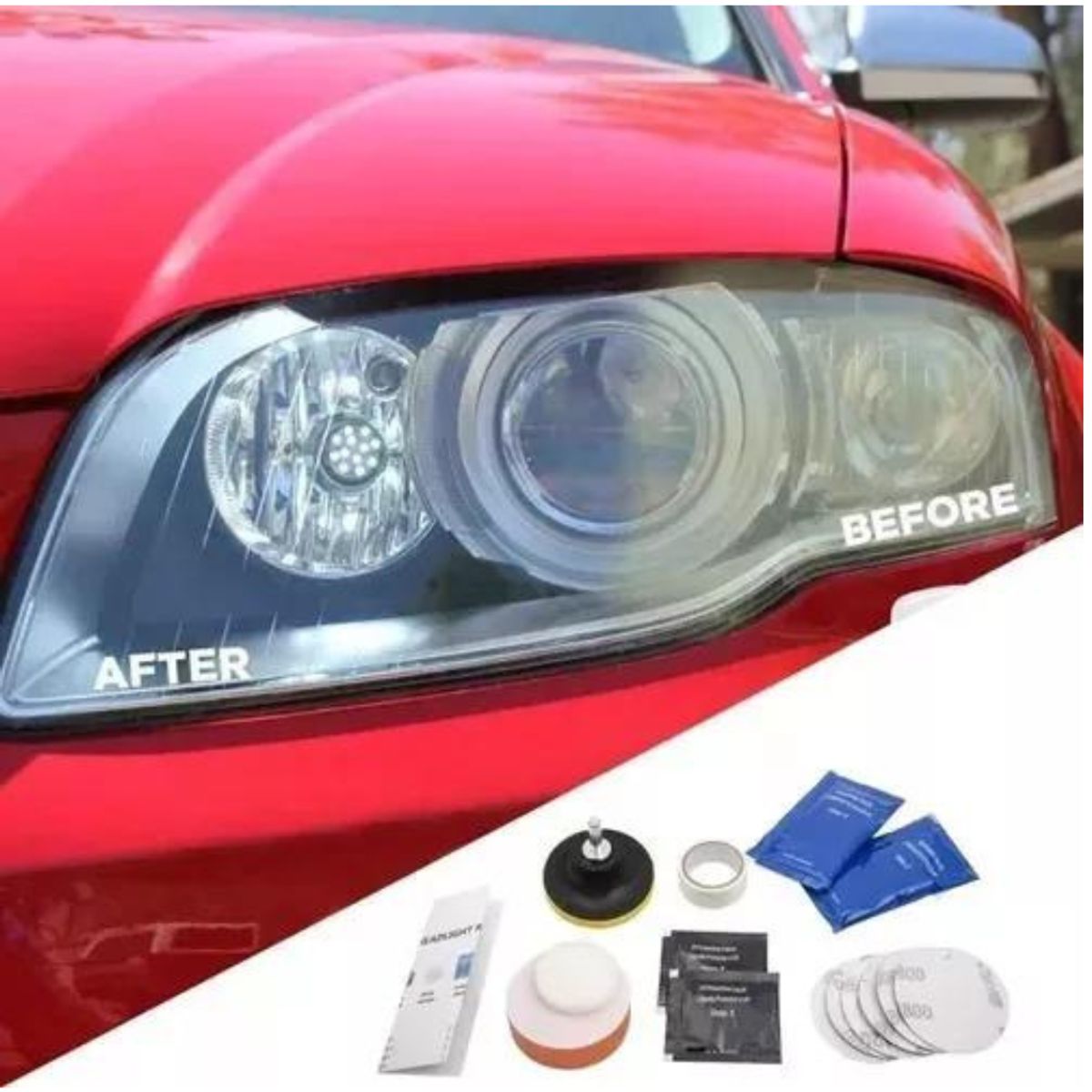 GENERICO - Kit Para Pulir O Restaurar Focos De Auto