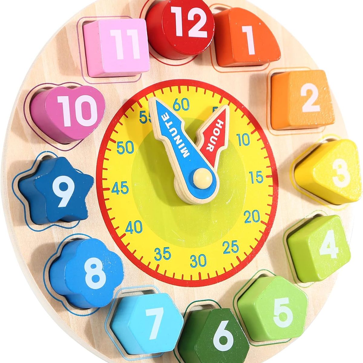 JUGUETERIA ESTELAR - Rompecabezas Diseño Reloj De Color Con Formas