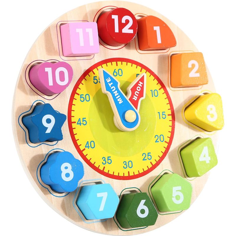 JUGUETERIA ESTELAR - Rompecabezas Diseño Reloj De Color Con Formas