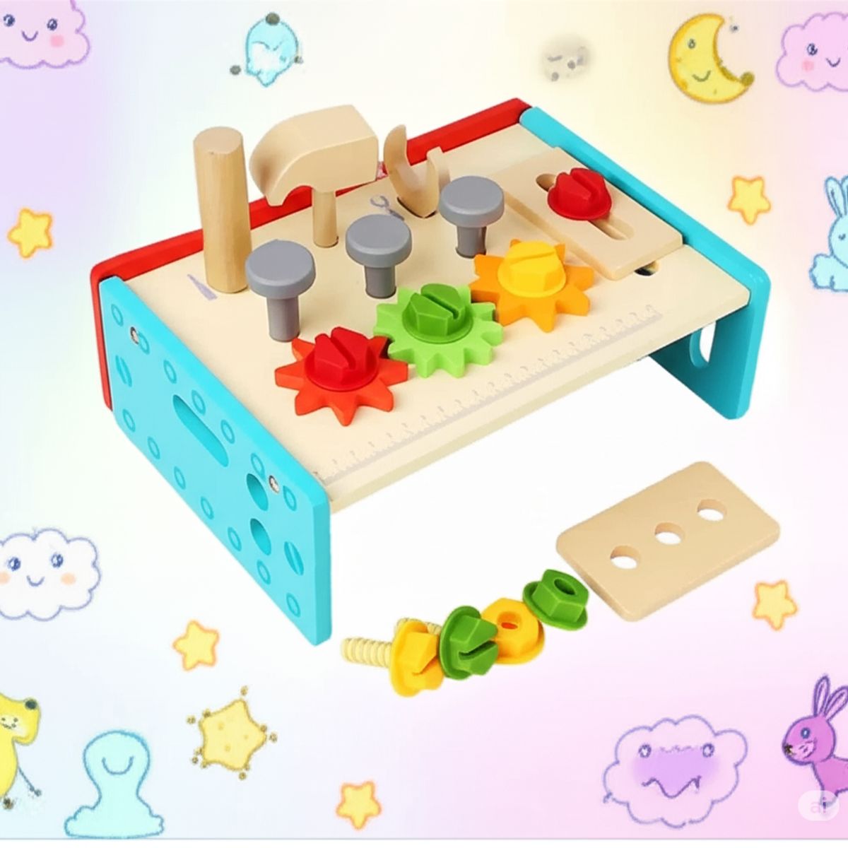 Juego Herramientas de Madera para niños, marca JUGUETERIA ESTELAR - Foto Principal