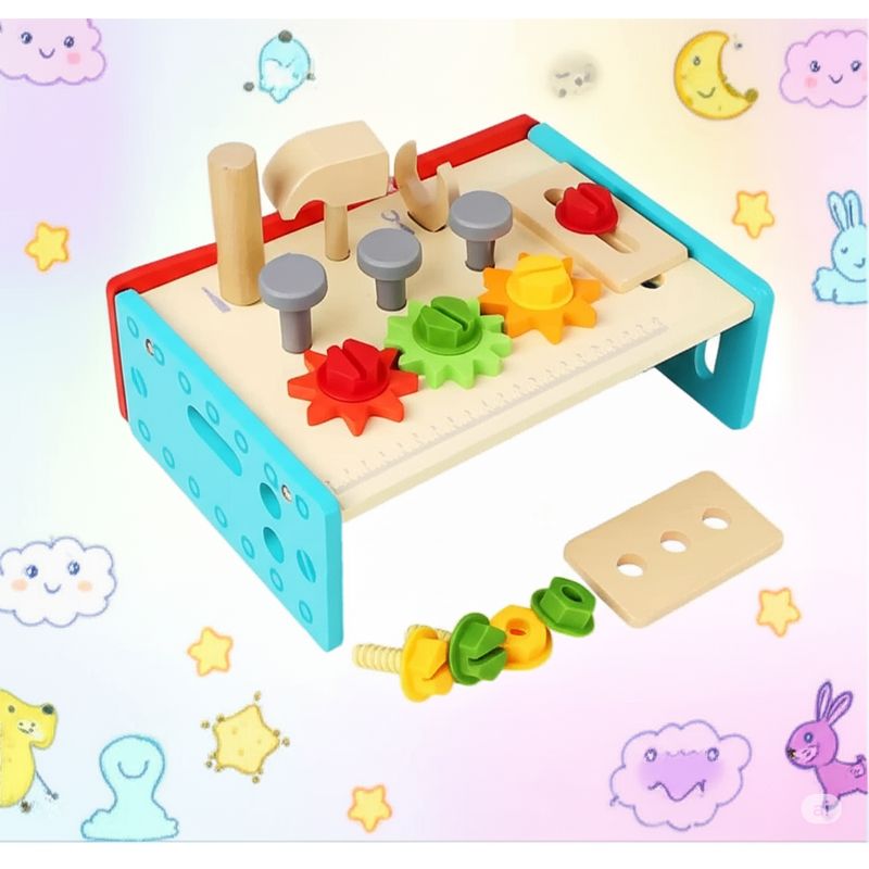 JUGUETERIA ESTELAR - Juego Herramientas de Madera para niños