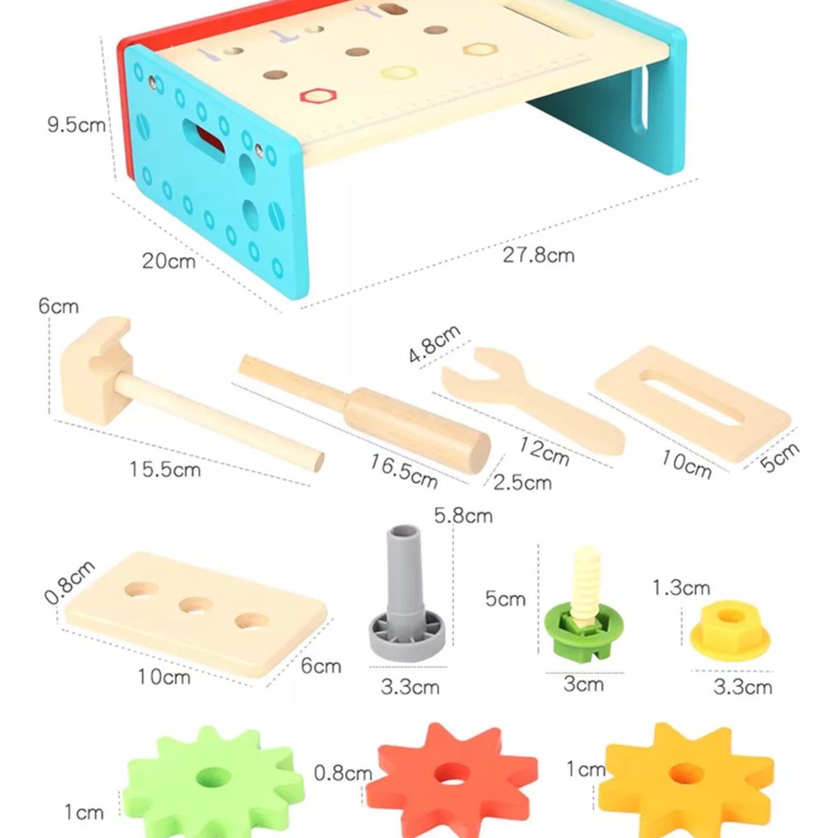 Juego Herramientas de Madera para niños, marca JUGUETERIA ESTELAR - Foto 2