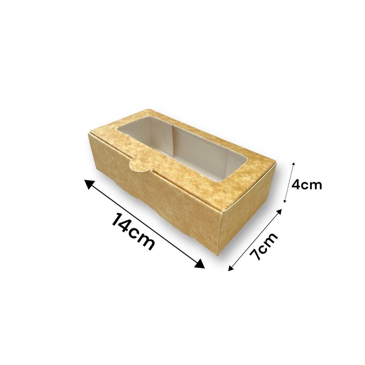 GENERICO - Pack 10 Cajas Café Ideal Para 2 Alfajores Galletas 14x7x4cm
