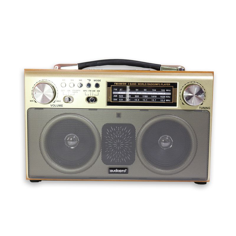 AUDIO PRO - Radio Retro Parlante Bluetooth Portátil AP2056