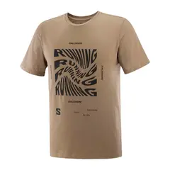 SALOMON - Polera Hombre Running Graphic Ss Be