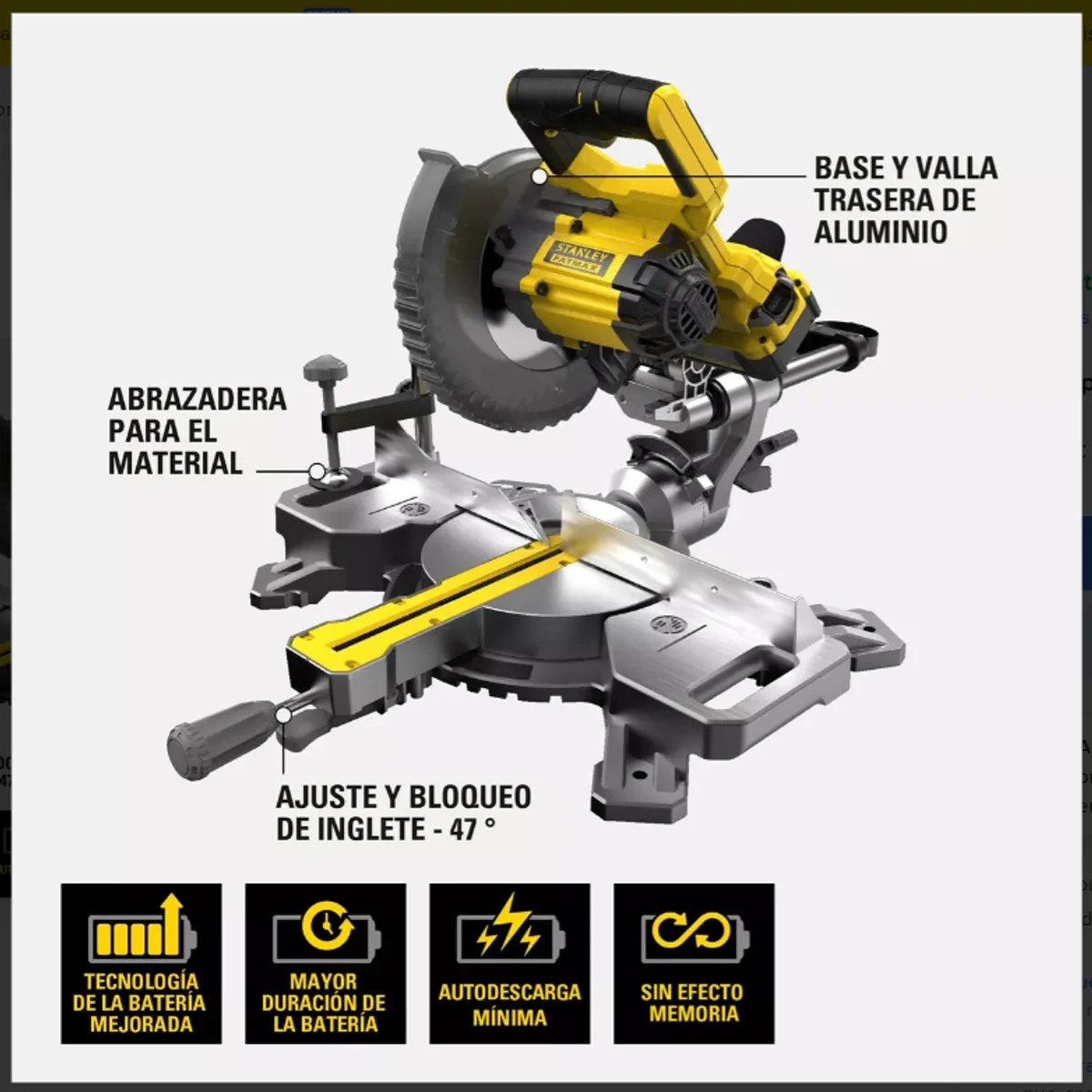 STANLEY - Sierra Ingleteadora 7-14 20V