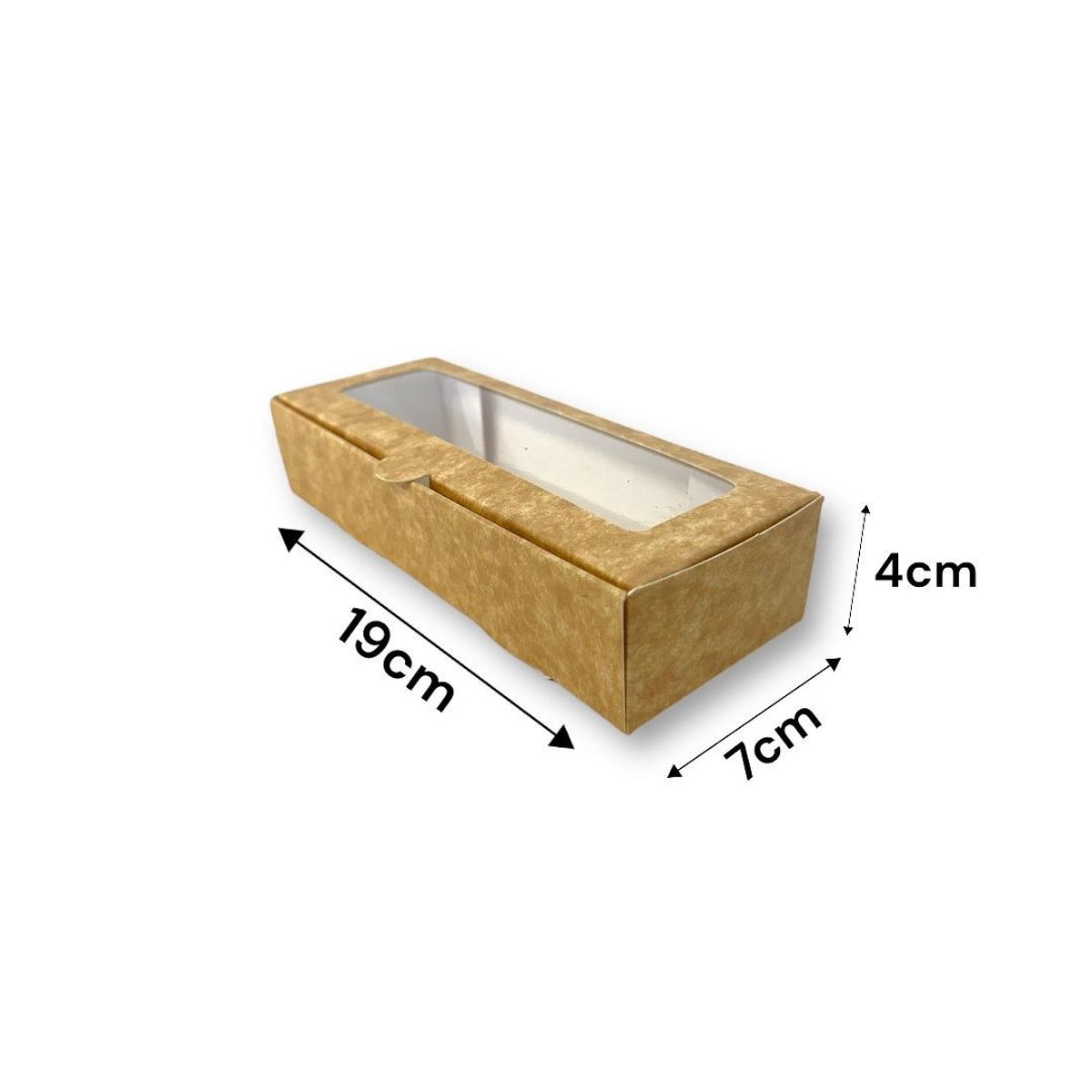 GENERICO - Pack 10 Cajas Café Ideal Para 3 Alfajores Galletas 19x7x4cm
