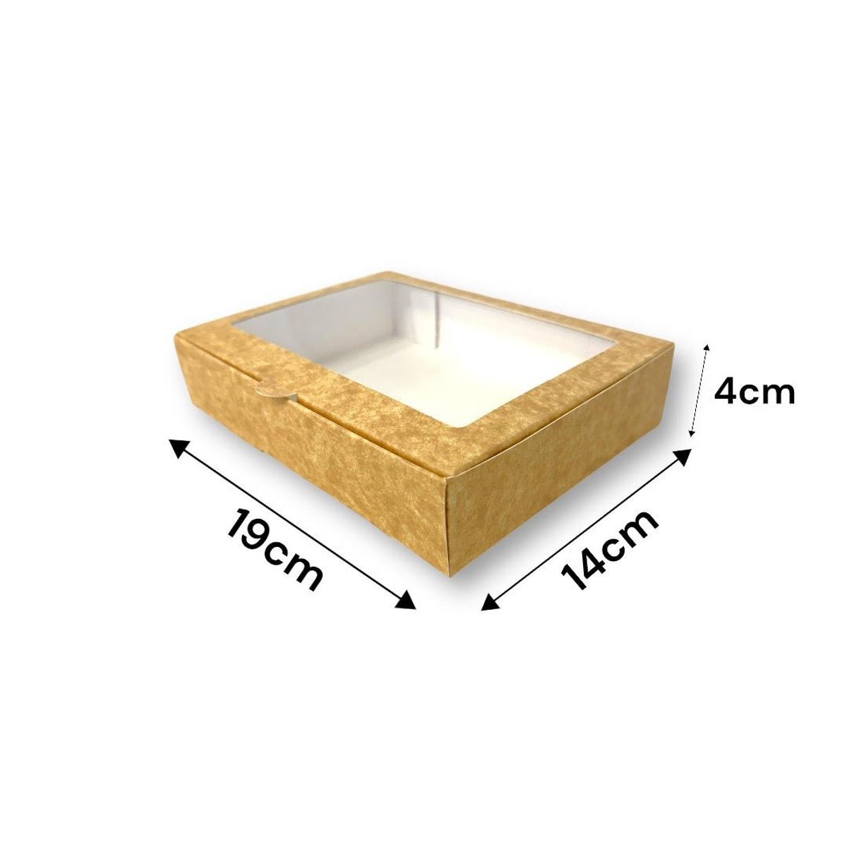 GENERICO - Pack 10 Cajas Café Ideal Para 6 Alfajores Galletas 19x14x4cm