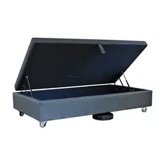 BLOCCARE - Base De Cama Baul 1.5 Plaza Largo 190 cm con rueda Deluxe