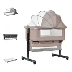 EVEREEN - Cuna Colecho Para Bebé + Cesta+ Mosquitero + Cambiador