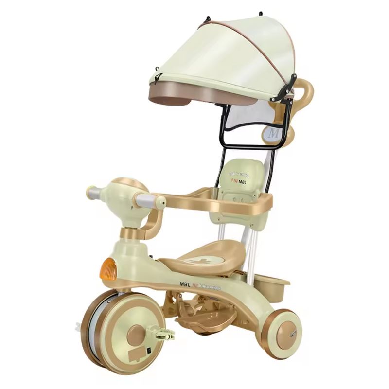 EVEREEN - Triciclo Infantil Musical Con Luz Multifuncion Para 2-6 Años-