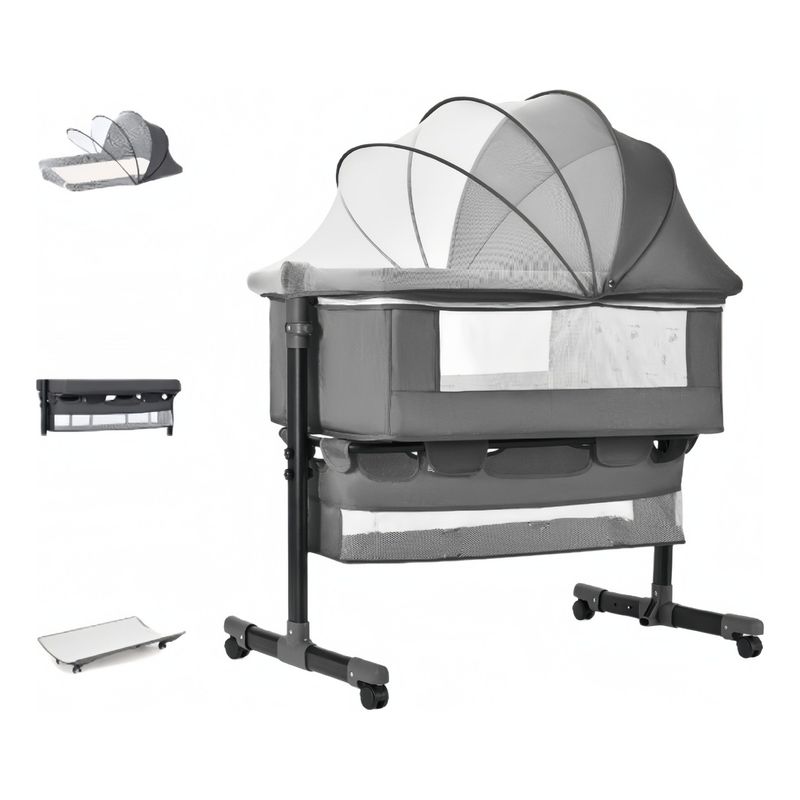 EVEREEN - Cuna Colecho Para Bebé + Cesta+ Mosquitero + Cambiador-
