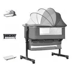 EVEREEN - Cuna Colecho Para Bebé + Cesta+ Mosquitero + Cambiador-