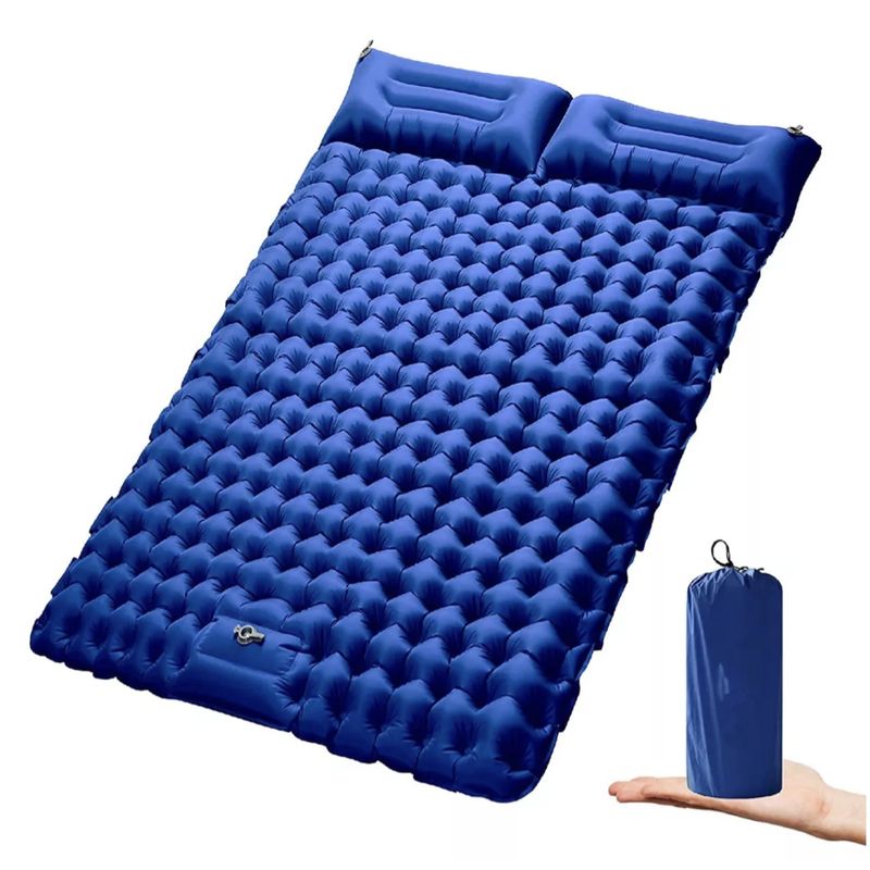 EVEREEN - Colchoneta Hinchable Doble Con Almohada Integrada-