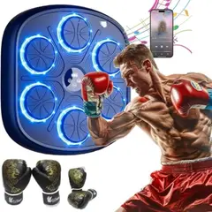 EVEREEN - Maquina De Boxeo Musical Bluetooth Guante Para Adulto Y Niño