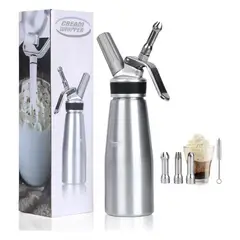 EVEREEN - Sifon Crema Batida Dispensador De Acero Inoxidable 1000ml-