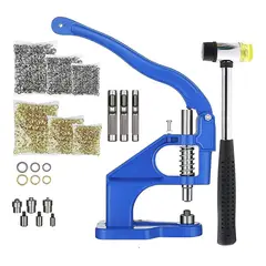 EVEREEN - Kit De Maquina De Broches + 3000 Ojetillos De 12 Azul