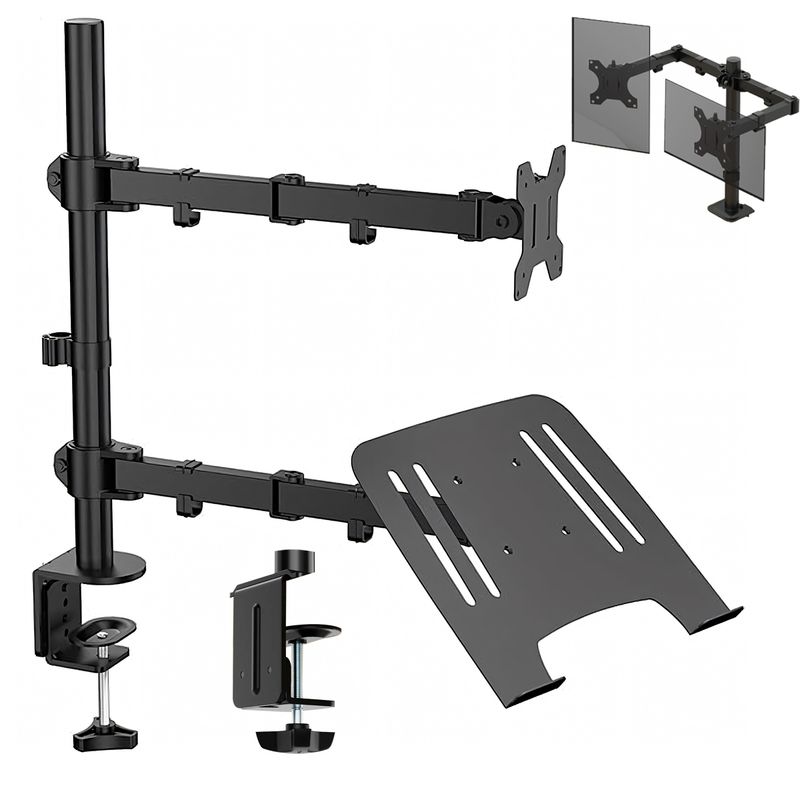 EVEREEN - Soporte Monitor Y Notebook Brazo Articulado Escritorio-