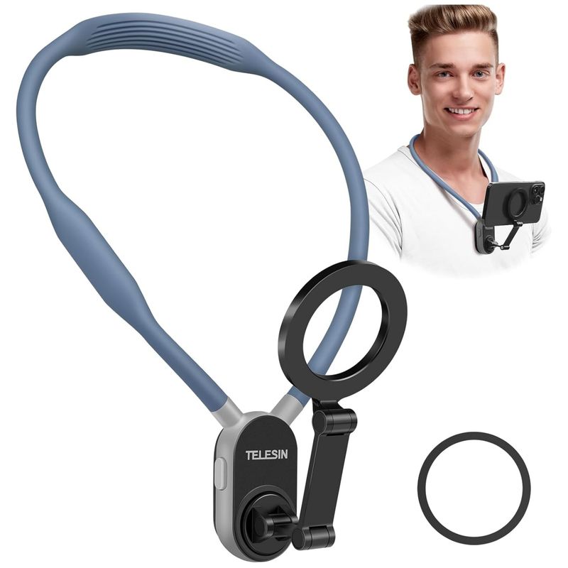 EVEREEN - Telesin Soporte Magnético De Cuello Para Teléfono iPhone Etc-