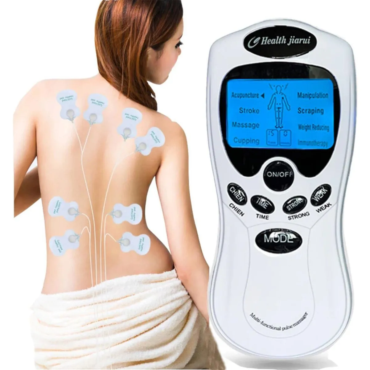 IMPORTCLICK - Electrofísico Tens Electro Estimulador De 4 Parches