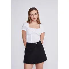 SIOUX - Polera Mujer Blanco Tipo Corset