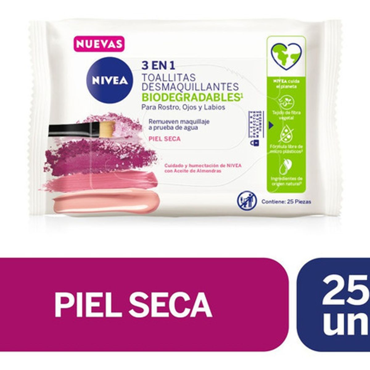 NIVEA - NIVEA FACE TOALLITAS DESMAQUILLANTES SUAVE X 25.-