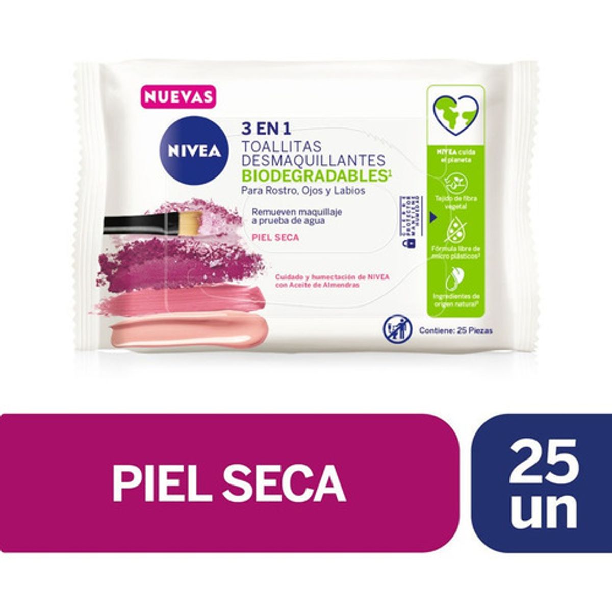 NIVEA - NIVEA FACE TOALLITAS DESMAQUILLANTES SUAVE X 25.-