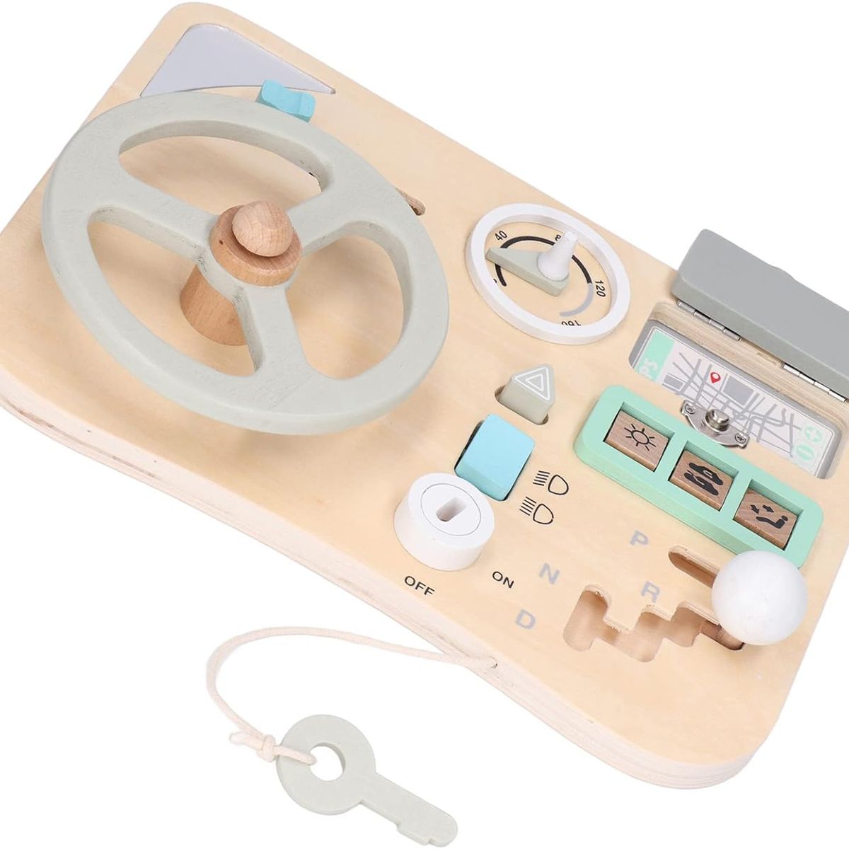 JUGUETERIA ESTELAR - Volante Didáctico Manubrio de Madera