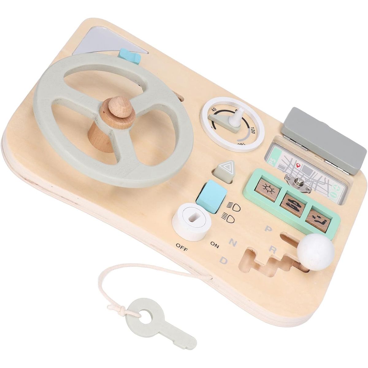 JUGUETERIA ESTELAR - Volante Didáctico Manubrio de Madera