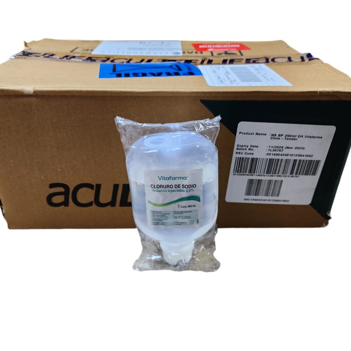 REUTTER - SUERO FISIOLÓGICO 250ML 0,9% CAJA 24 U